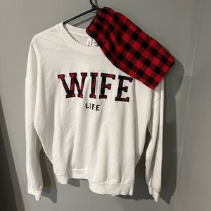 Wife Life sweatshirt & short set